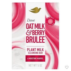Dove Oat Milk & Berry Brulee Cleansing Bar X8